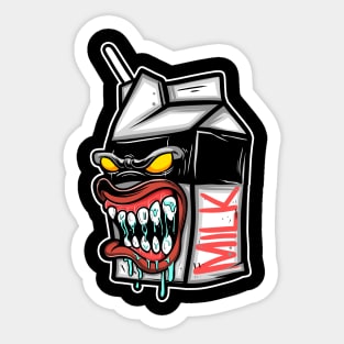 milk monster Sticker